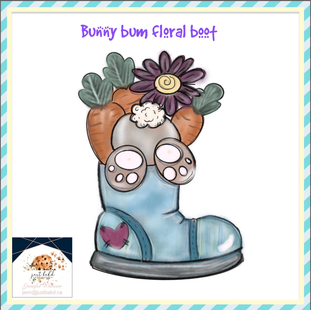 Bunny Bum Floral Boot