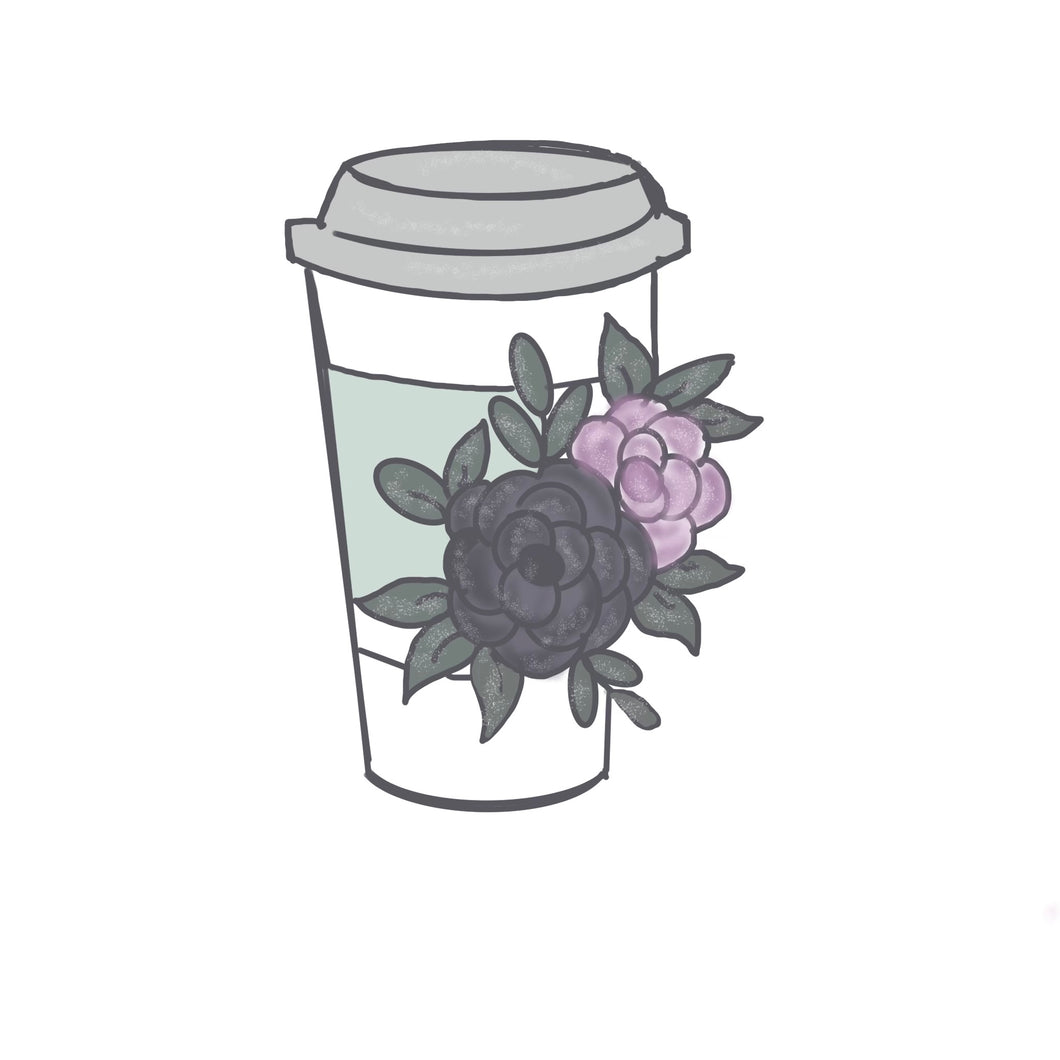 Floral Coffee Cup